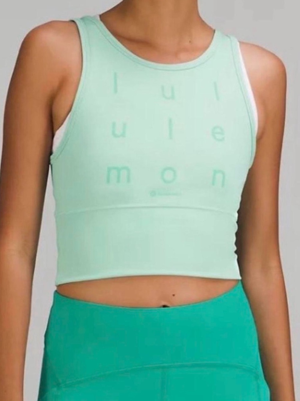 lululemon athletica Mint Green V-Neck Sports Bra